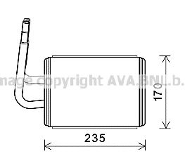 AVA QUALITY COOLING mz6268 -  Теплообменник, отопление салона